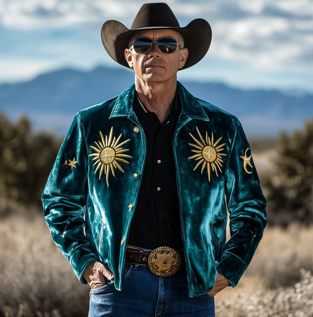 High-End Western Velvet Jacket Western Forged Velvet Coat