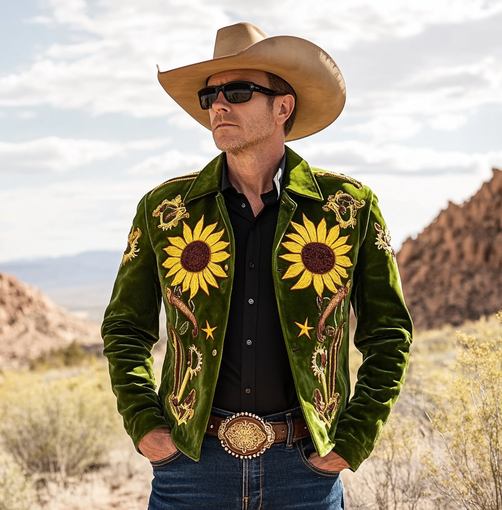 High-End Western Velvet Jacket Western Forged Velvet Coat