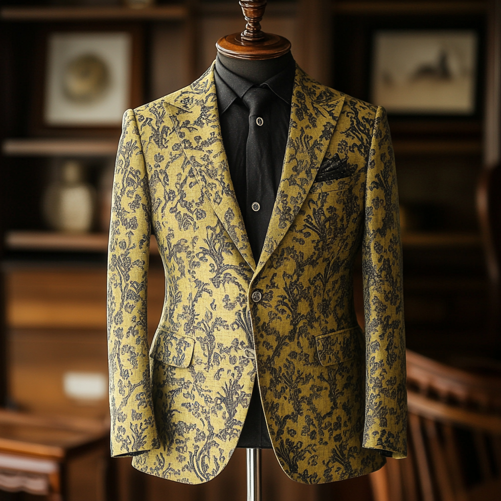 Unique embroidery business gentleman casual Men's Luxury Business Casual Fashion Blazer Suit Coat Jacket