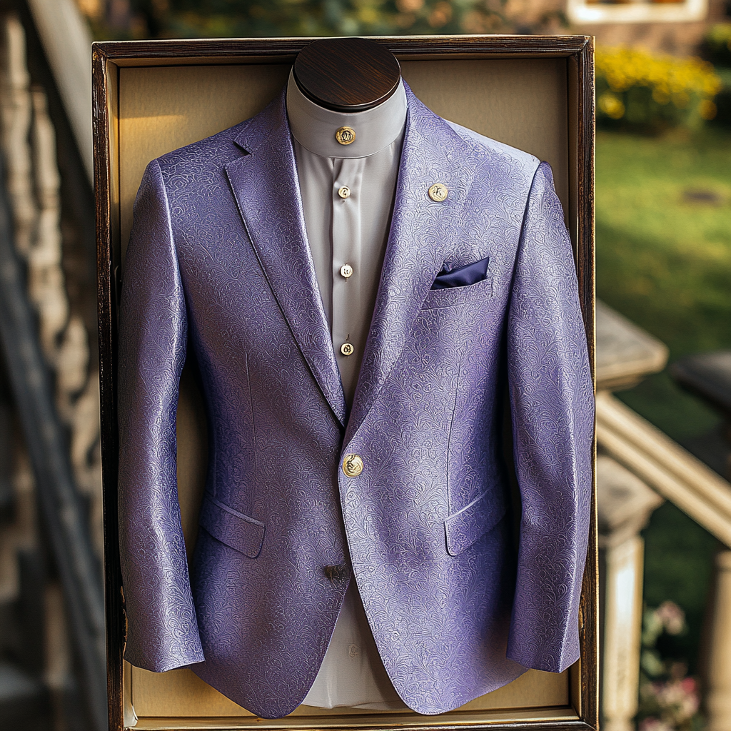 Unique embroidery business gentleman casual Men's Luxury Business Casual Fashion Blazer Suit Coat Jacket