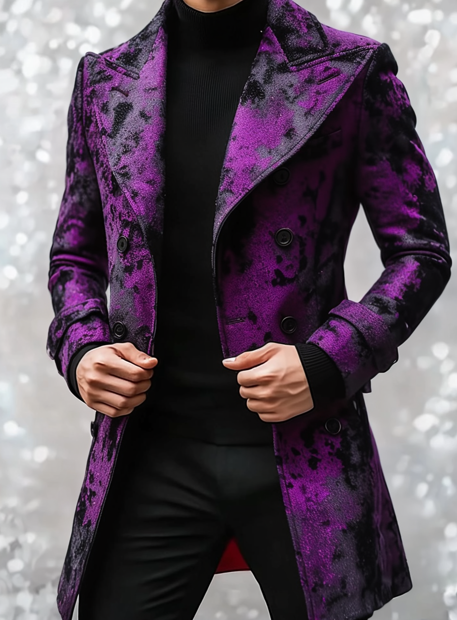 2024 Man Unique casual Men's Luxury Business Casual Fashion Blazer Suit Coat Jacket