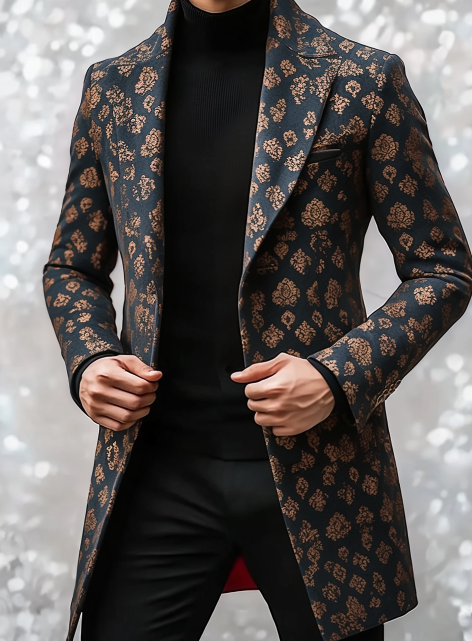 2024 Man Unique casual Men's Luxury Business Casual Fashion Blazer Suit Coat Jacket