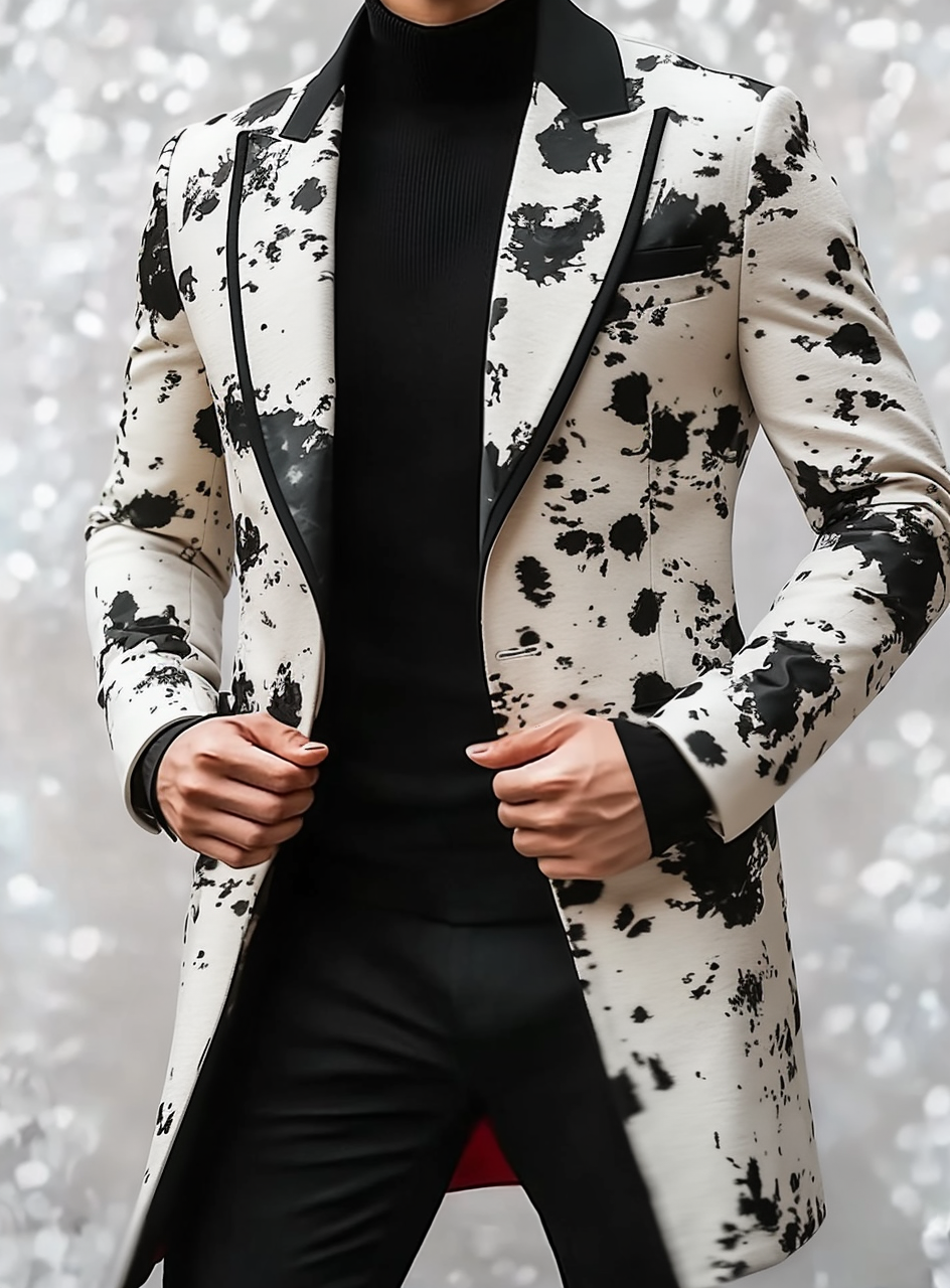 2024 Man Unique casual Men's Luxury Business Casual Fashion Blazer Suit Coat Jacket