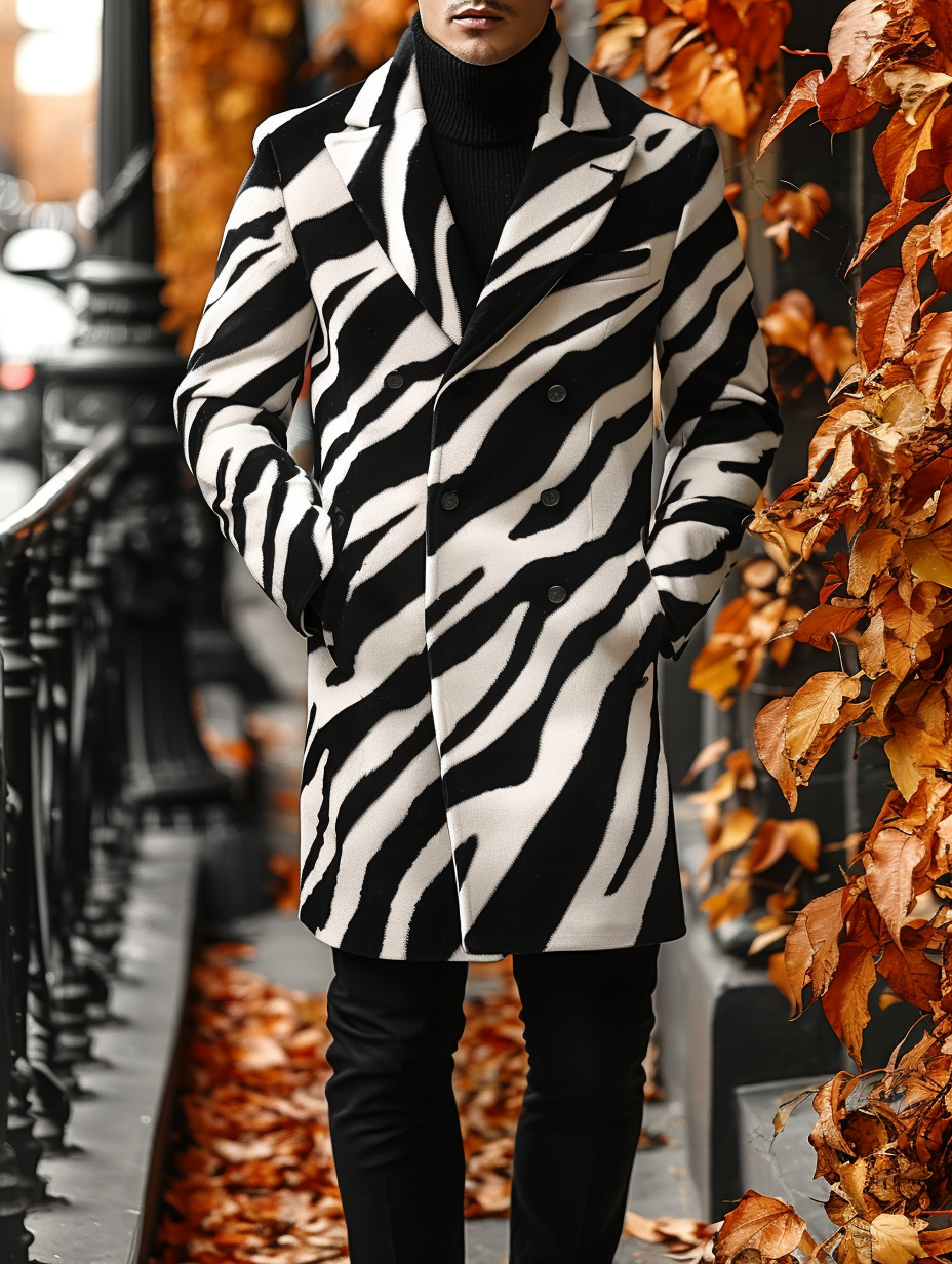 2024 Man Unique casual Men's Luxury Business Casual Fashion Blazer Suit Coat Jacket