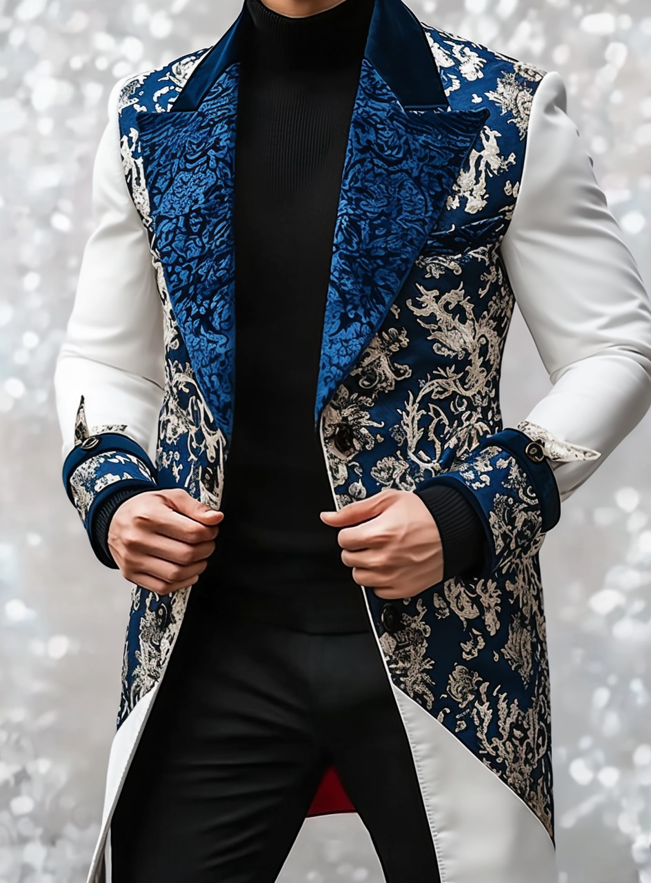 2024 Man Unique casual Men's Luxury Business Casual Fashion Blazer Suit Coat Jacket