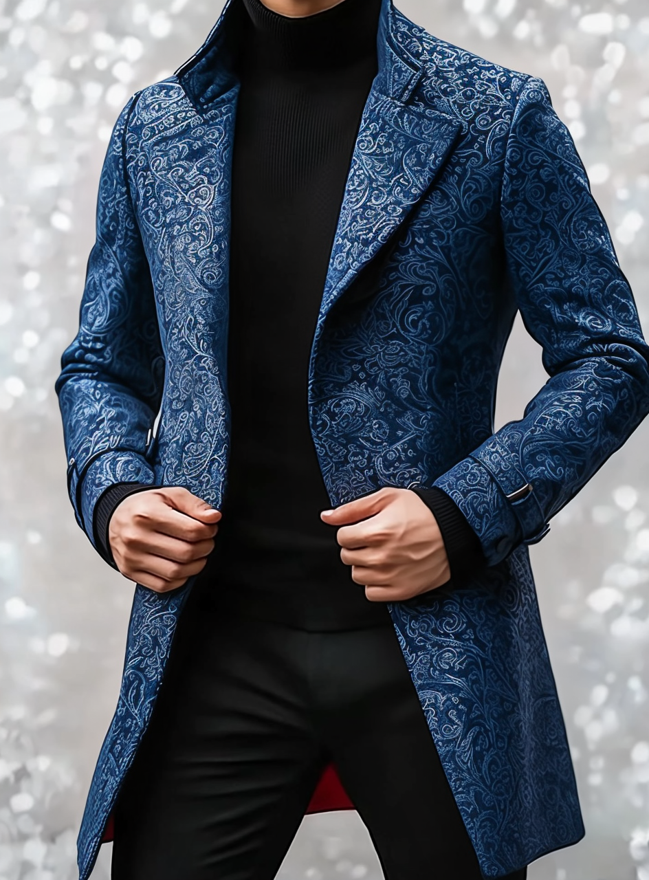 2024 Man Unique casual Men's Luxury Business Casual Fashion Blazer Suit Coat Jacket