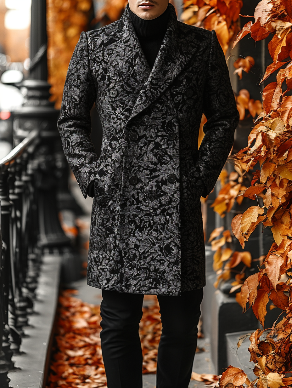 2024 Man Unique casual Men's Luxury Business Casual Fashion Blazer Suit Coat Jacket