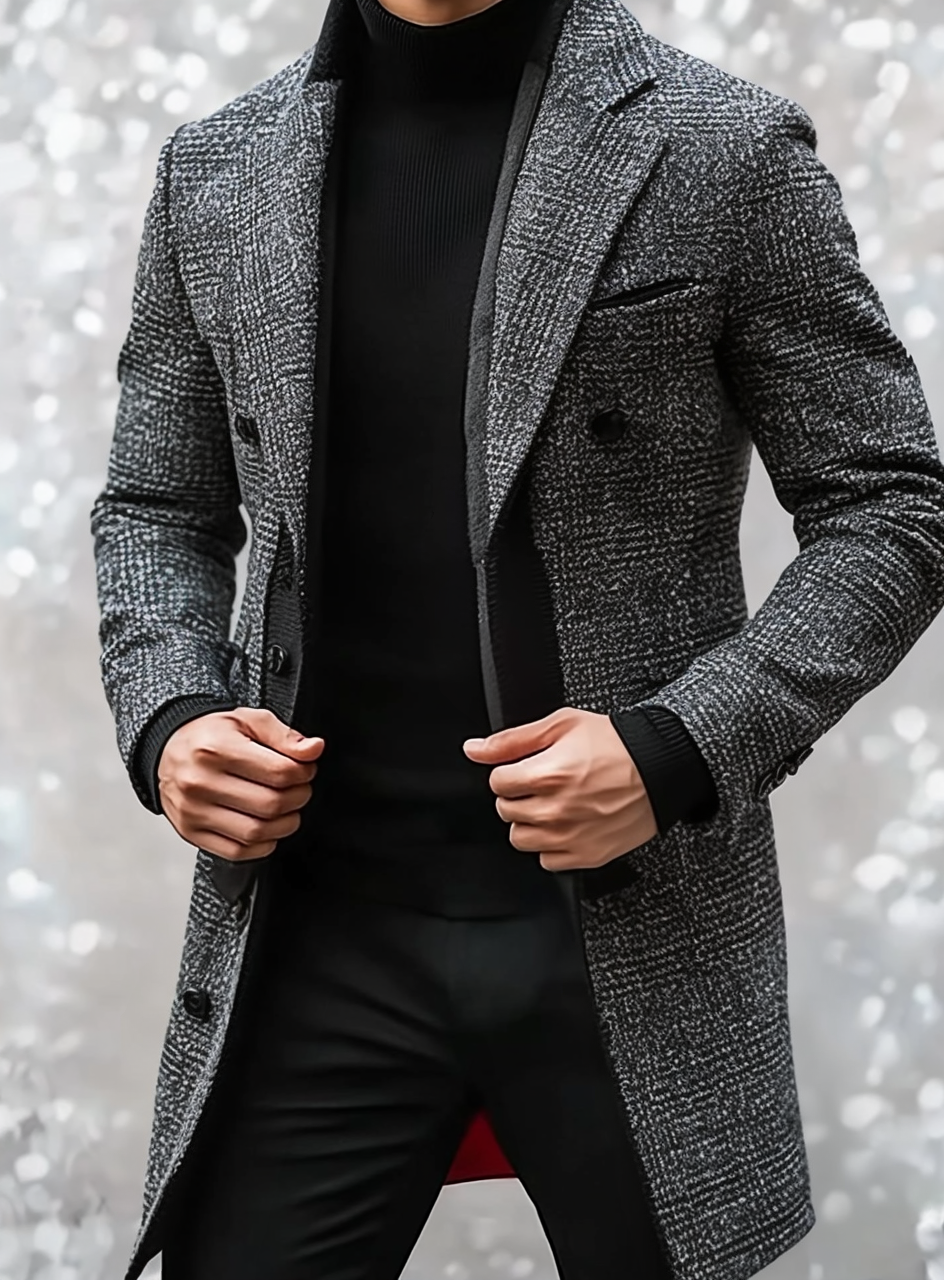 Unique casual Men's Luxury Business Casual Fashion Blazer Suit Coat Jacket