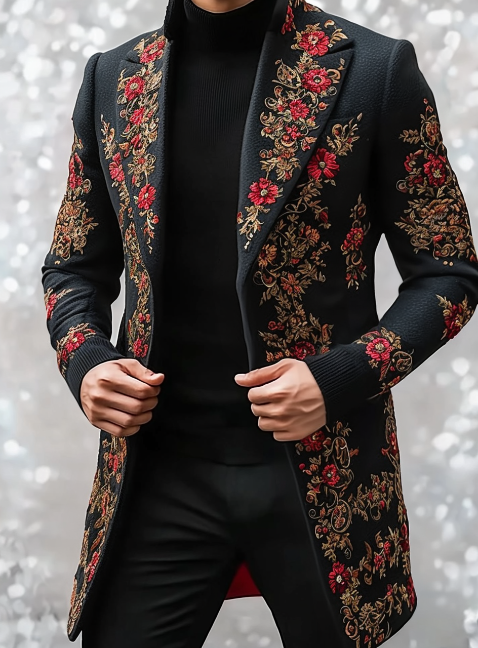 Unique casual Men's Luxury Business Casual Fashion Blazer Suit Coat Jacket