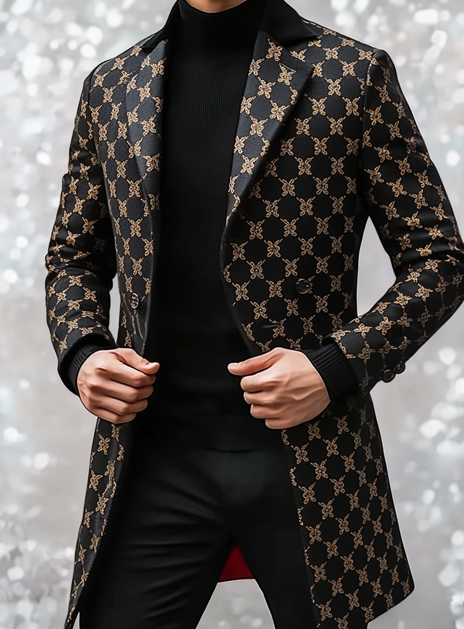 Unique casual Men's Luxury Business Casual Fashion Blazer Suit Coat Jacket