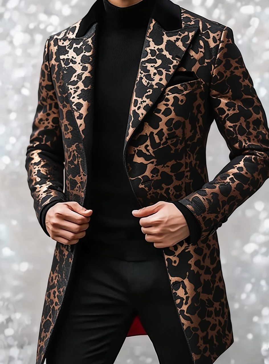 Unique casual Men's Luxury Business Casual Fashion Blazer Suit Coat Jacket