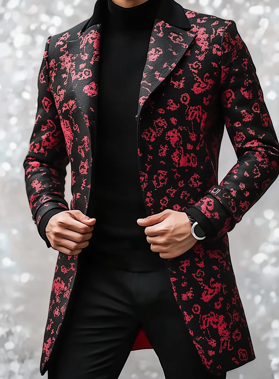 2024 Man Unique casual Men's Luxury Business Casual Fashion Blazer Suit Coat Jacket