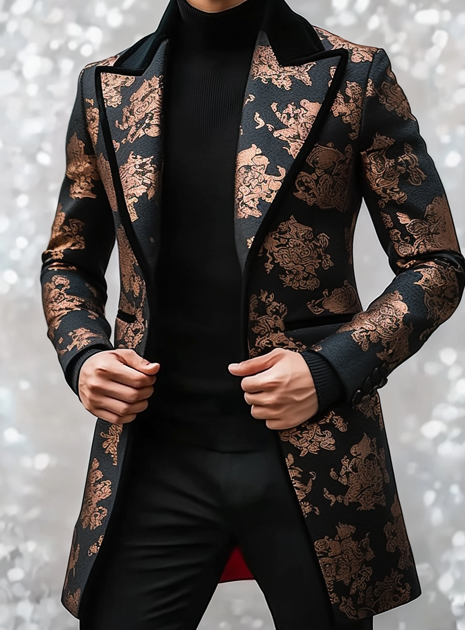 Unique casual Men's Luxury Business Casual Fashion Blazer Suit Coat Jacket