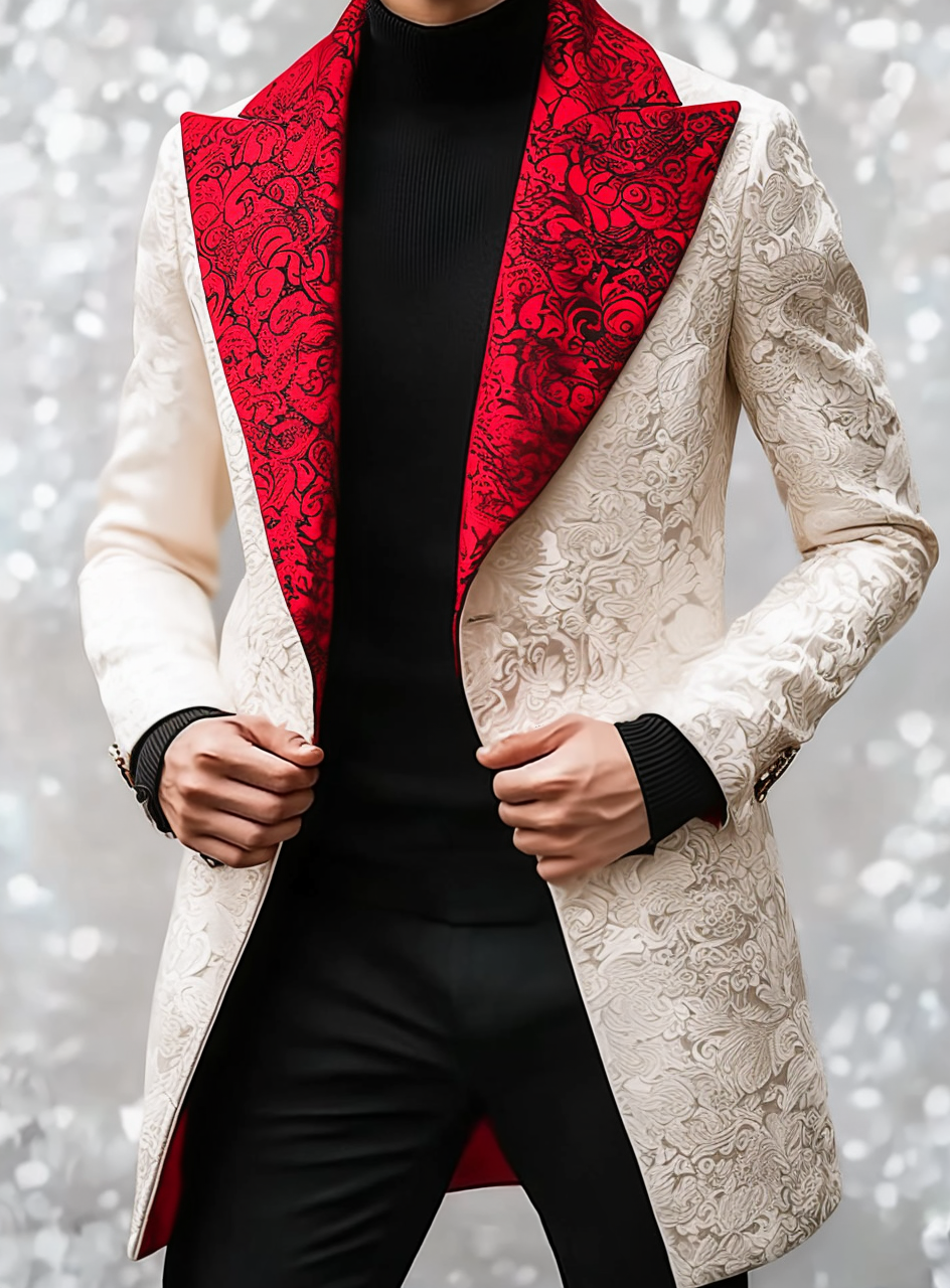 Unique casual Men's Luxury Business Casual Fashion Blazer Suit Coat Jacket