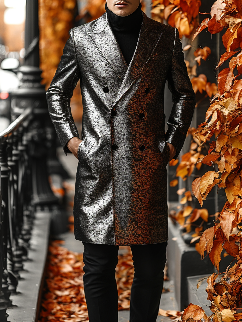 2024 Man Unique casual Men's Luxury Business Casual Fashion Blazer Suit Coat Jacket