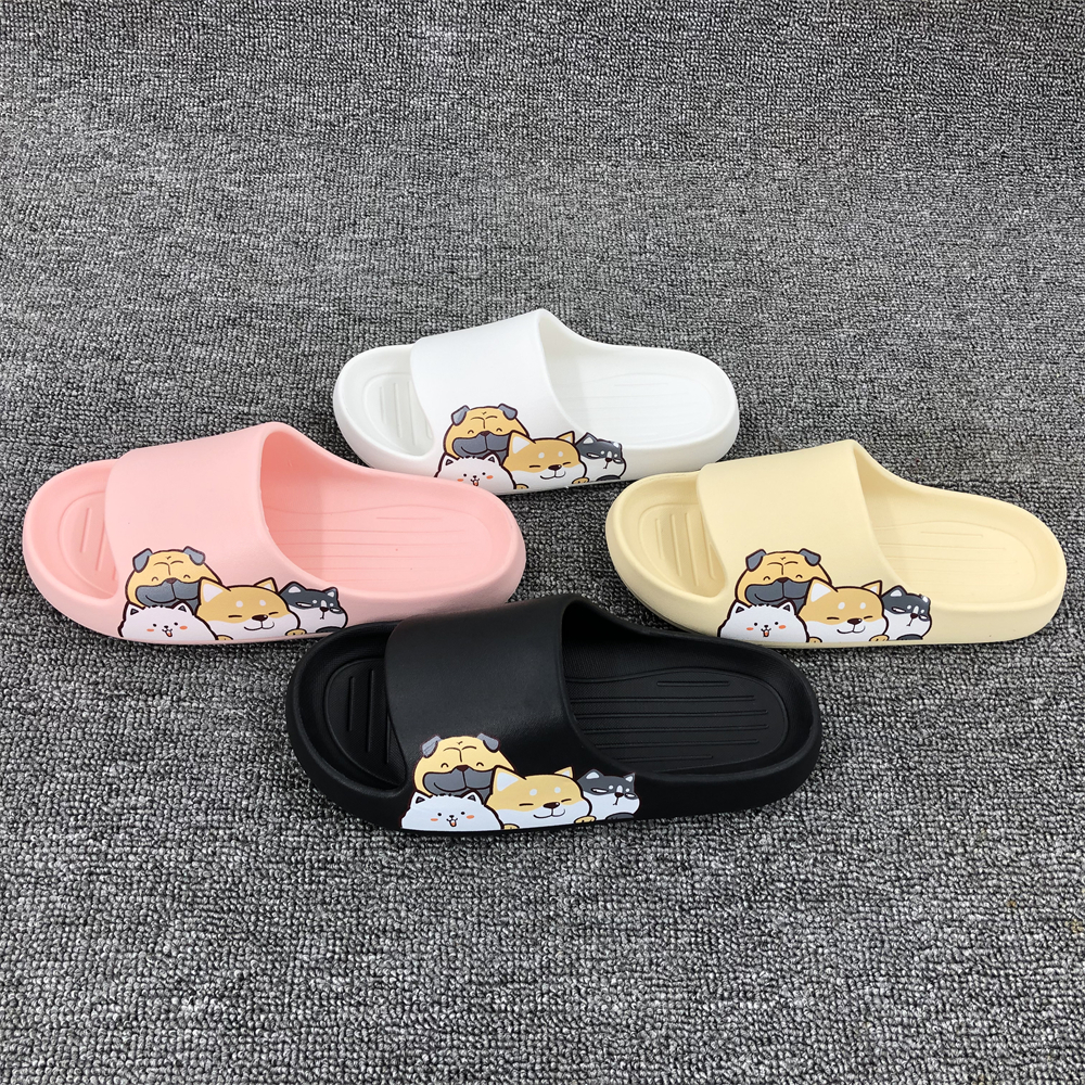 womens cartoon cute house slippers anti slip platform comfy home slides womens indoor outdoor pillow slides details 2