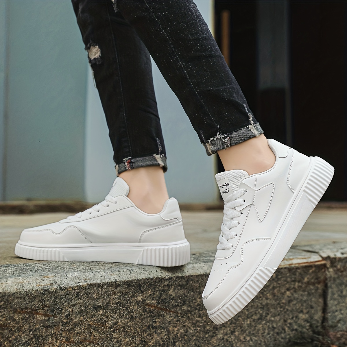 men s skate shoes enhanced grip lace sneakers men s details 7