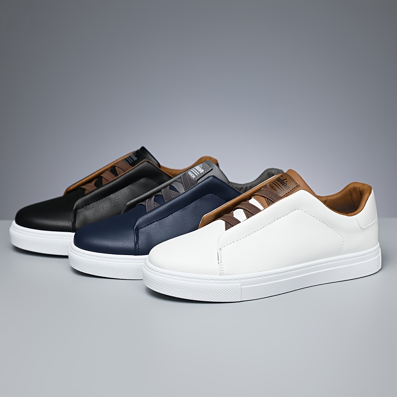 low top solid shoes men s slip pvc comfy outdoor walking details 0