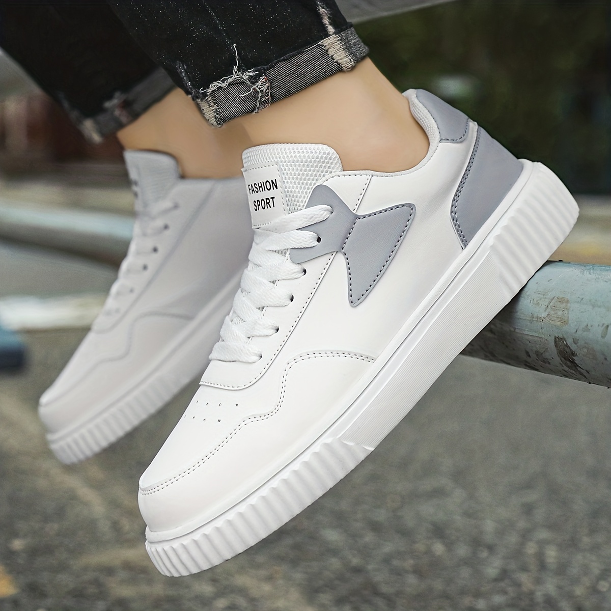 men s skate shoes enhanced grip lace sneakers men s details 2