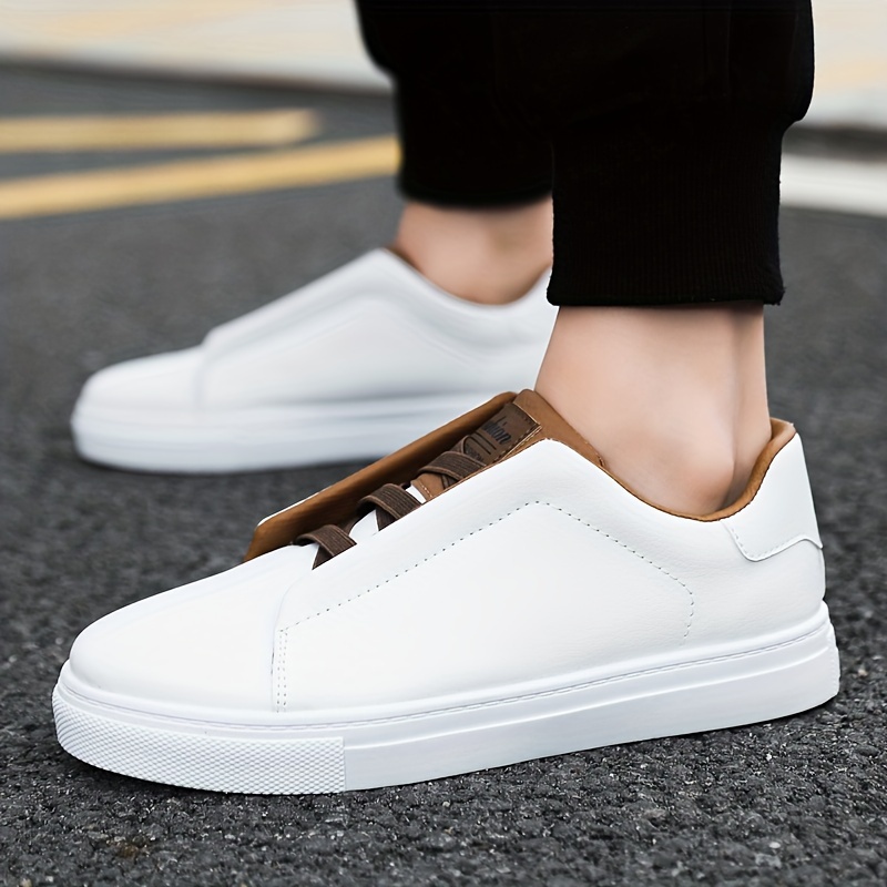 low top solid shoes men s slip pvc comfy outdoor walking details 6