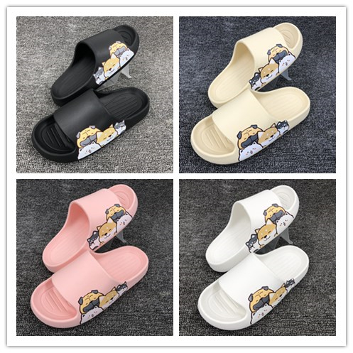 womens cartoon cute house slippers anti slip platform comfy home slides womens indoor outdoor pillow slides details 0