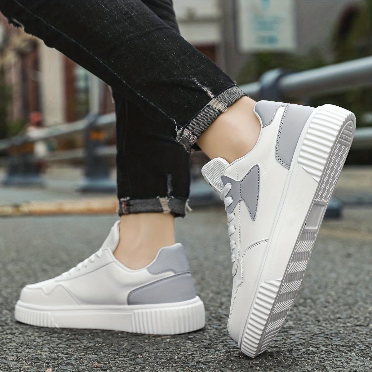 men s skate shoes enhanced grip lace sneakers men s details 1