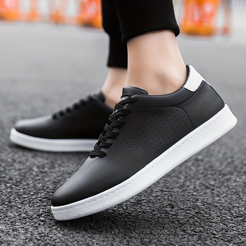 low top skateboard shoes men s trendy solid colour details 10