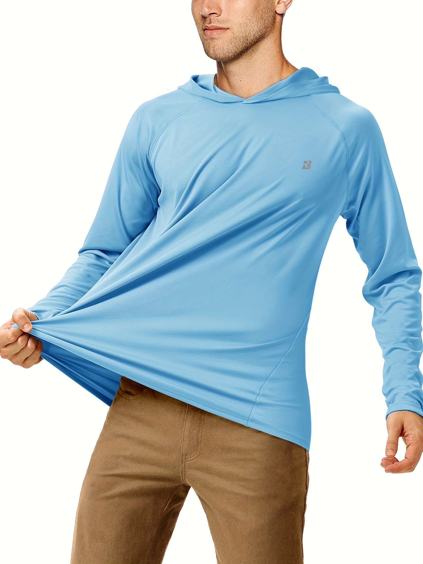   men wear simple fashion casual all in one hoodie upf 50 fishing shirts for men long sleeve uv sun protection hoodie outdoor hiking shirts details 18