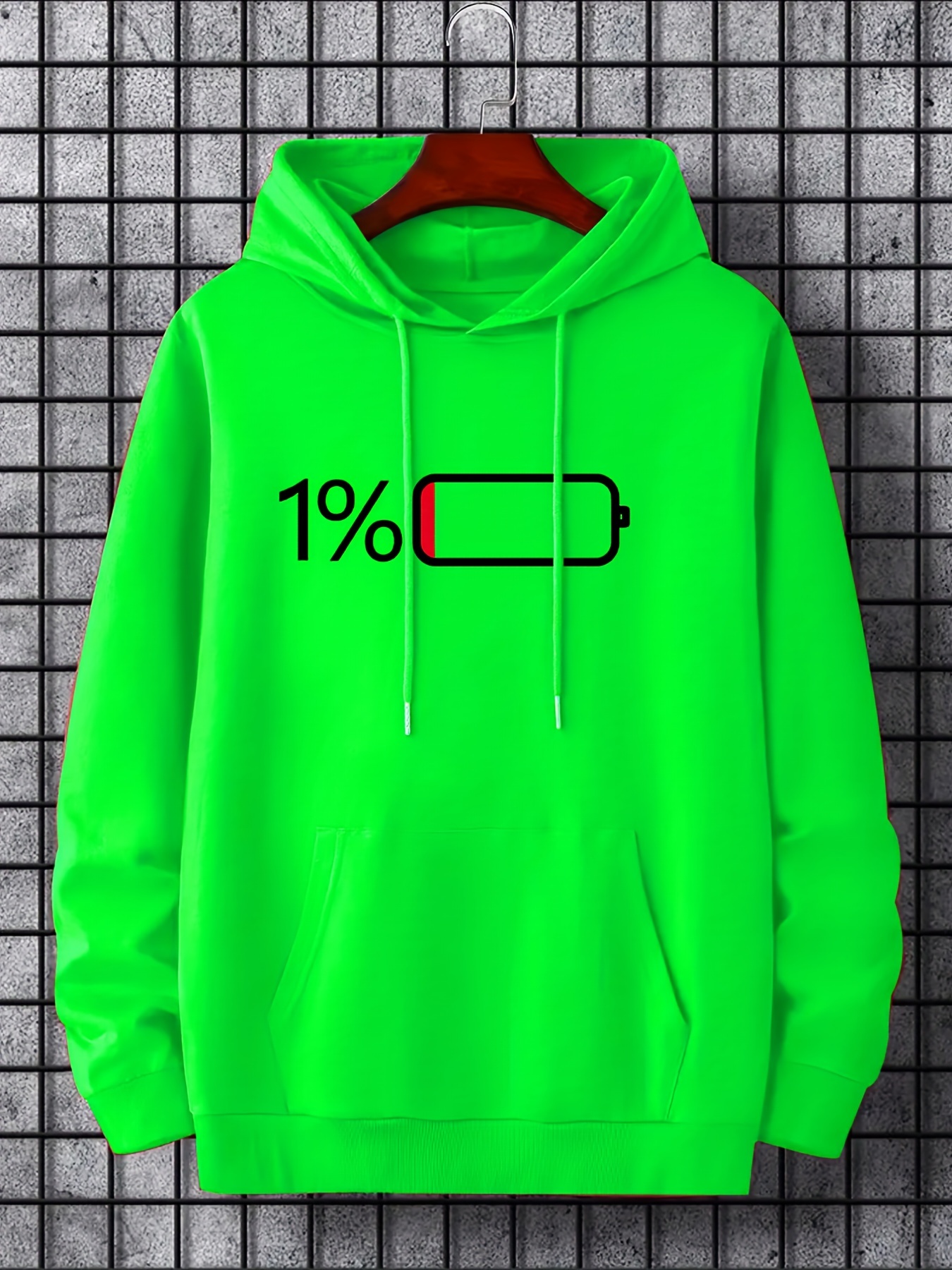 hoodies for men battery low graphic hoodie men s casual pullover hooded sweatshirt with kangaroo pocket for spring fall as gifts details 26