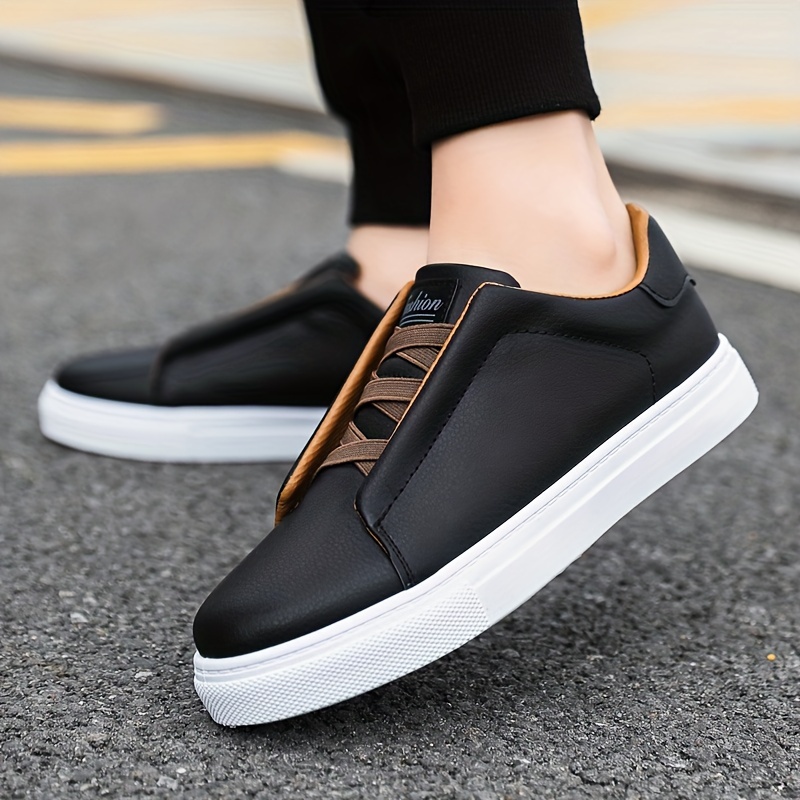 low top solid shoes men s slip pvc comfy outdoor walking details 10