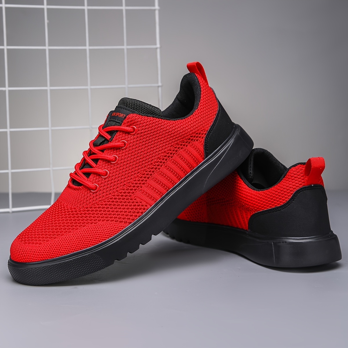 skate shoes men s woven knit solid breathable lightweight details 10