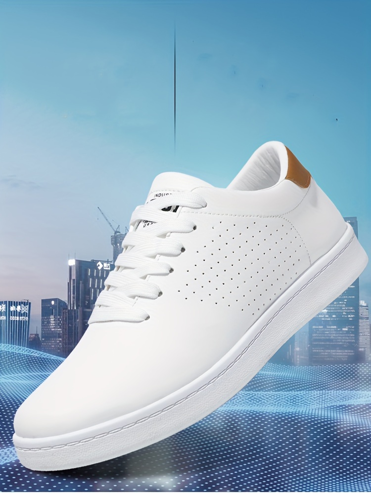 low top skateboard shoes men s trendy solid colour details 0