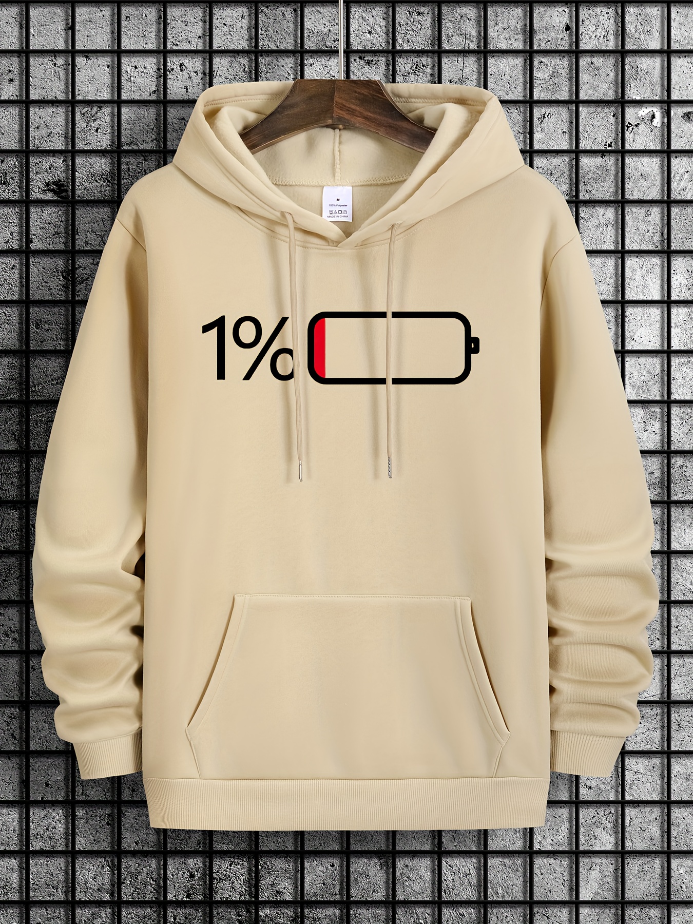 hoodies for men battery low graphic hoodie men s casual pullover hooded sweatshirt with kangaroo pocket for spring fall as gifts details 8