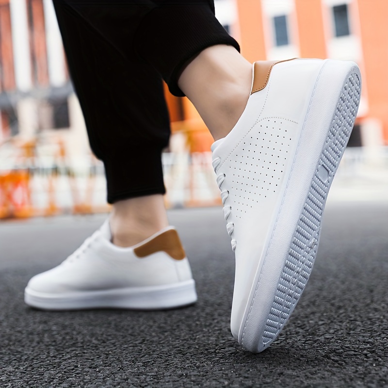 low top skateboard shoes men s trendy solid colour details 9