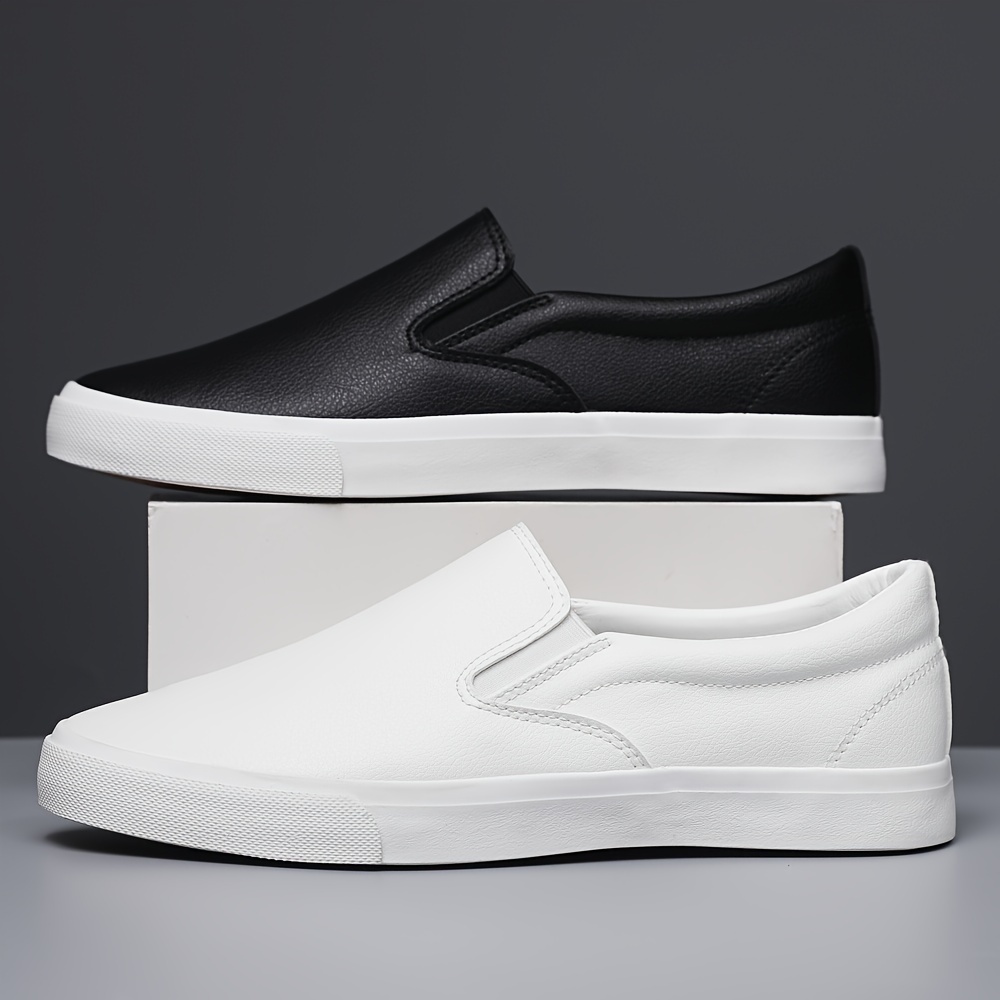 solid color slip sneakers men s trendy comfortable details 0
