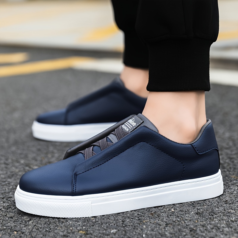 low top solid shoes men s slip pvc comfy outdoor walking details 5