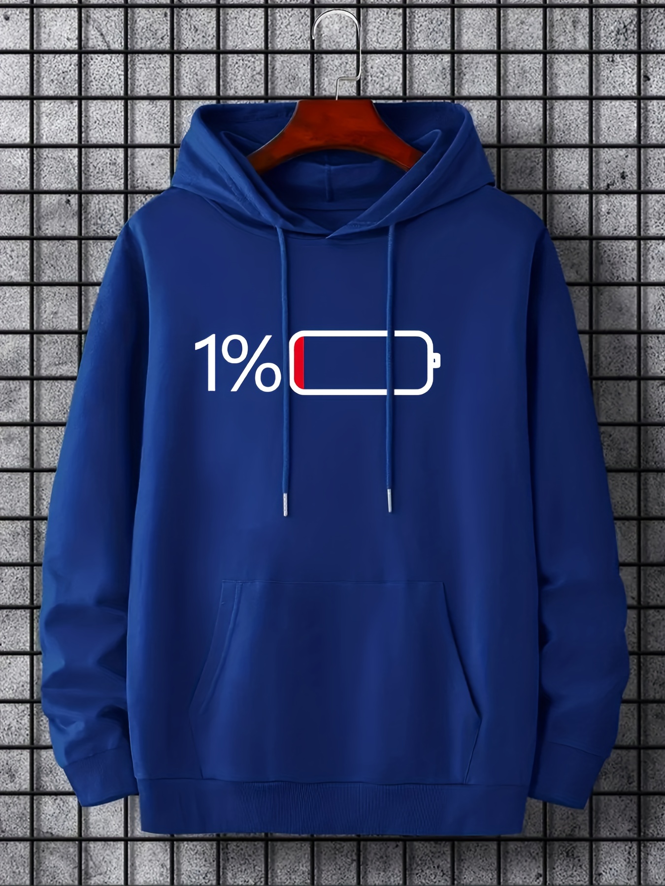 hoodies for men battery low graphic hoodie men s casual pullover hooded sweatshirt with kangaroo pocket for spring fall as gifts details 31