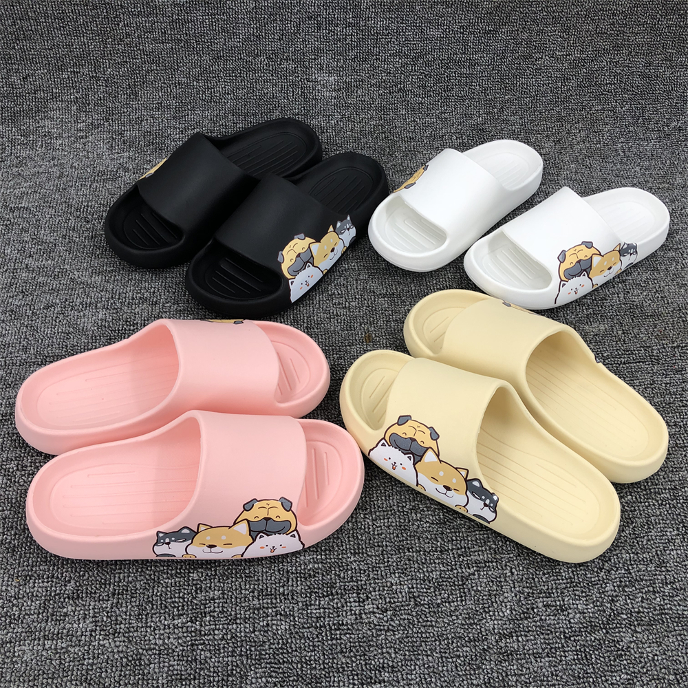 womens cartoon cute house slippers anti slip platform comfy home slides womens indoor outdoor pillow slides details 1