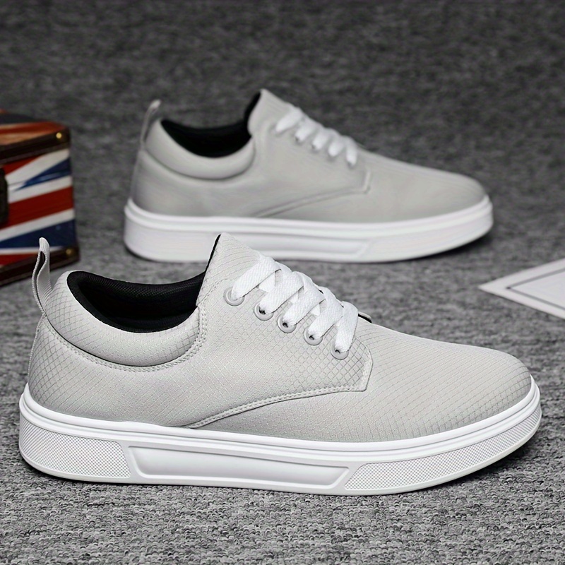 casual shoes men s solid lace low top outdoor walking hiking details 4