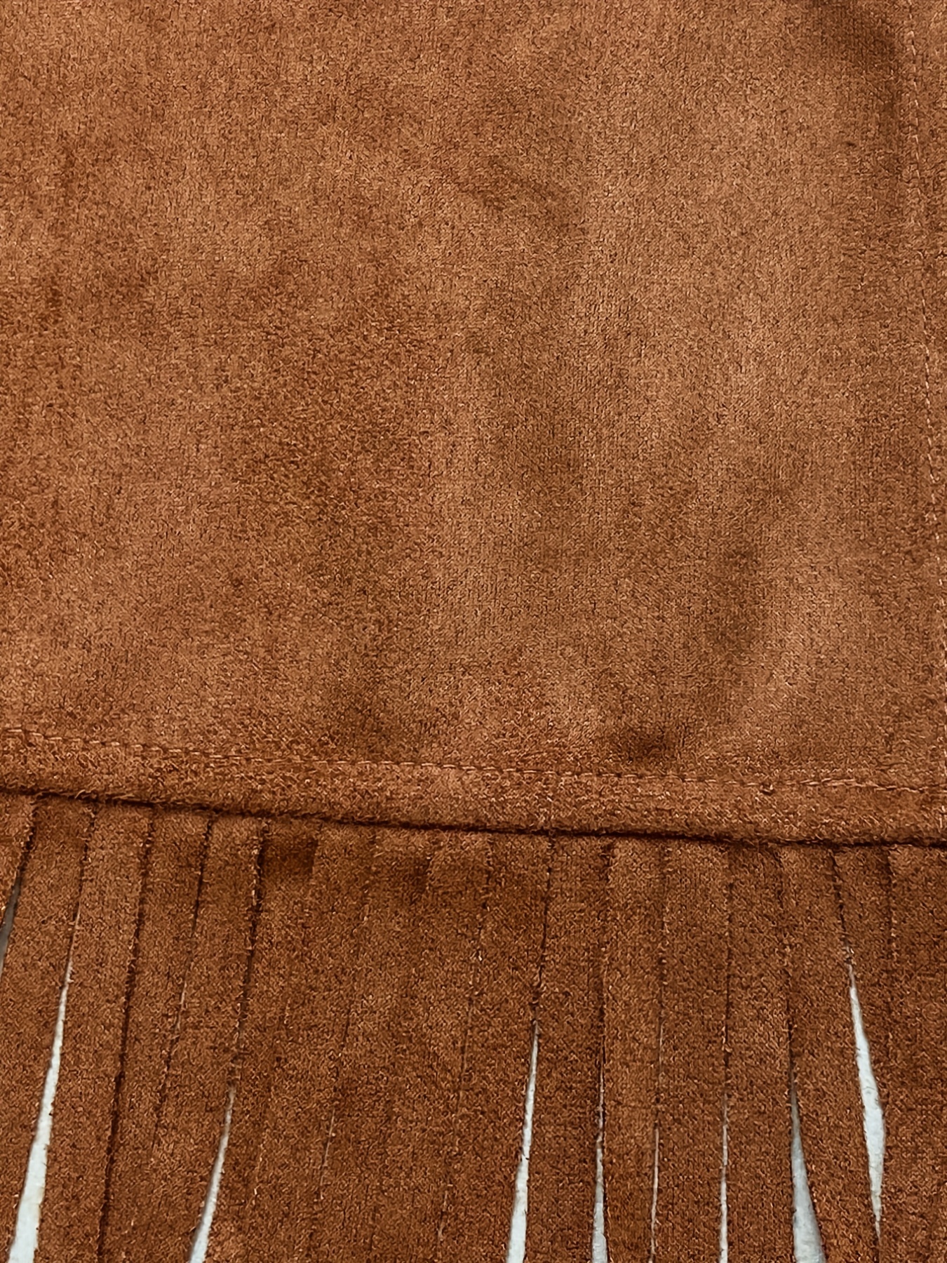 tassel solid vest vintage open front western style sleeveless vest womens clothing details 9