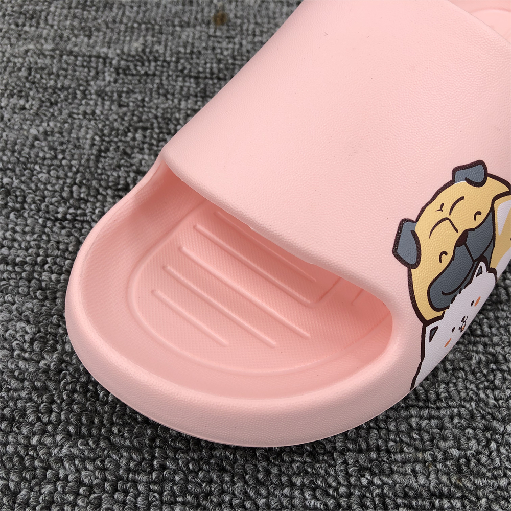 womens cartoon cute house slippers anti slip platform comfy home slides womens indoor outdoor pillow slides details 4