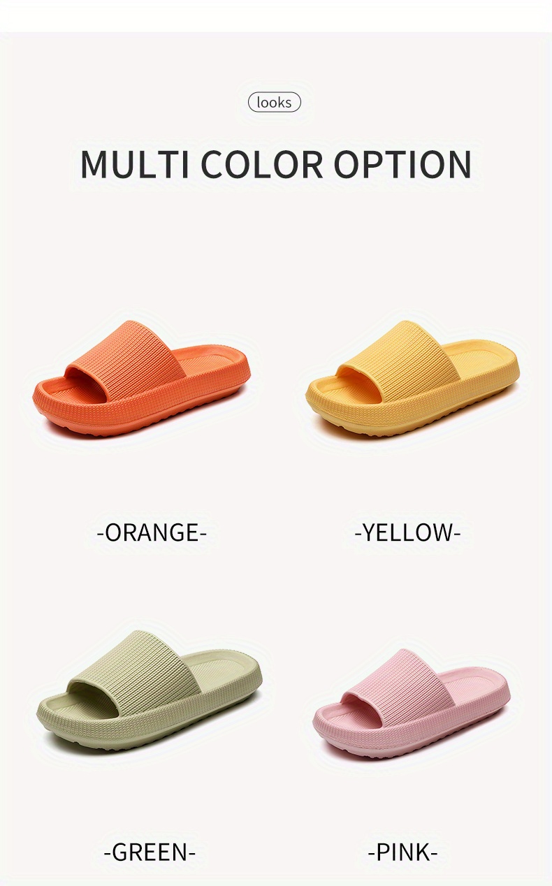womens soft solid color sports slippers comfortable open toe outdoor slippers details 9