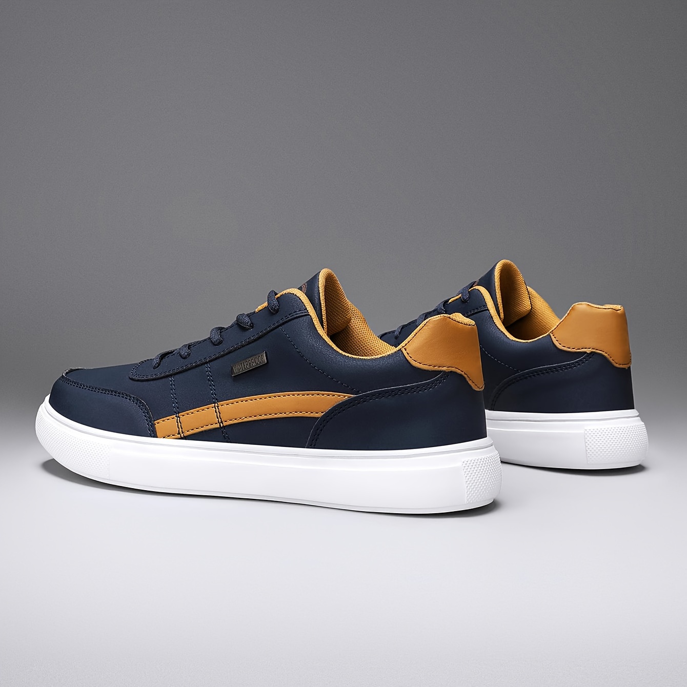 casual shoes men s solid lace non slip comfy stree walking details 5