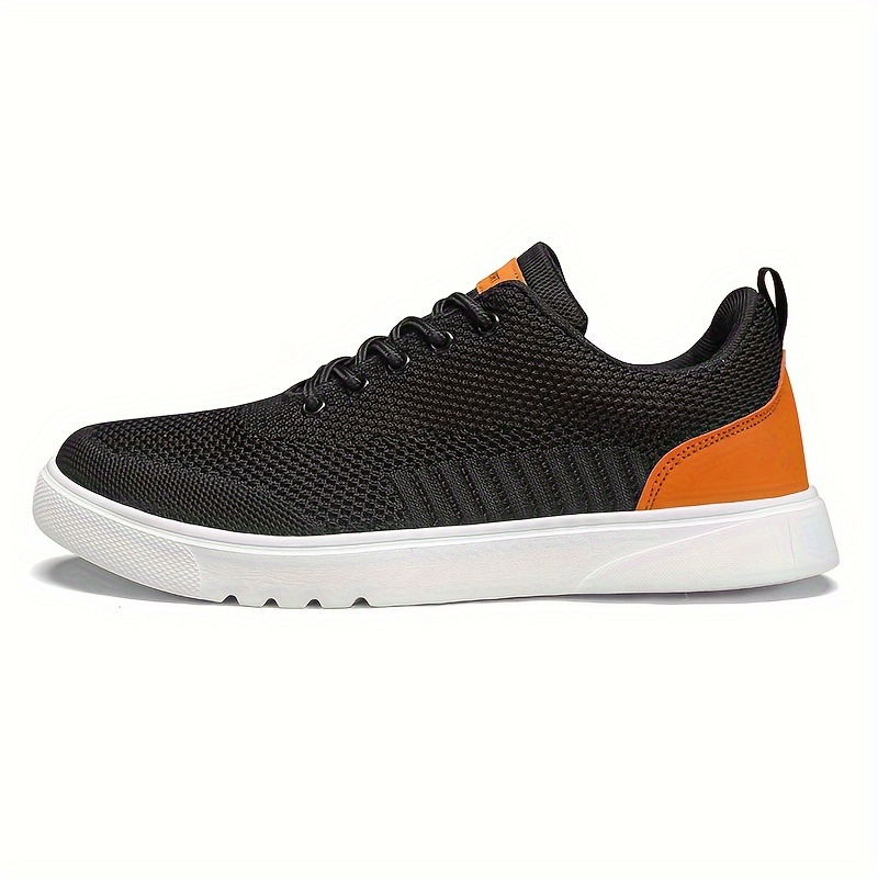 skate shoes men s woven knit solid breathable lightweight details 7