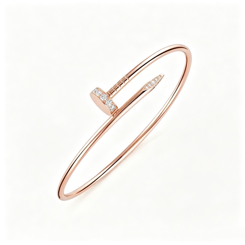 Nail Moissanite Bangle