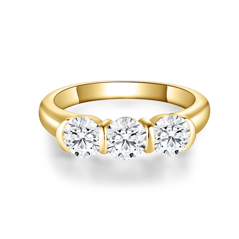 Three-Stone Moissanite Engagement Ring (1.5 ct.tw.)