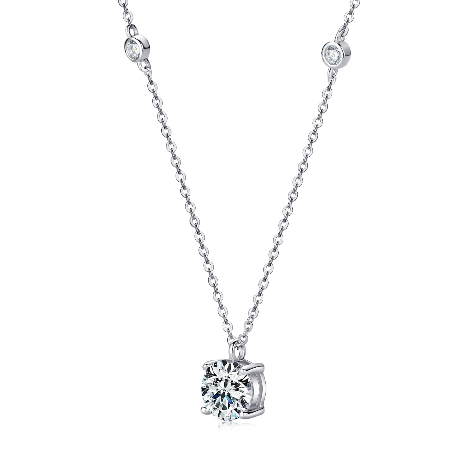 Light Path Moissanite Necklace 2.0 ct