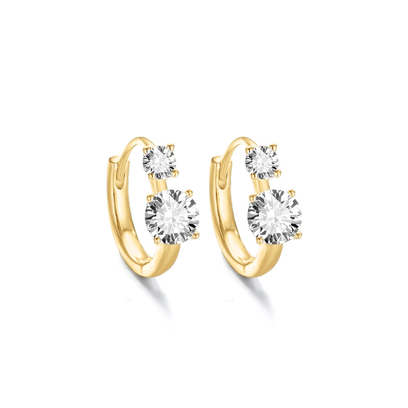 Octavia Moissanite Hoop Earrings