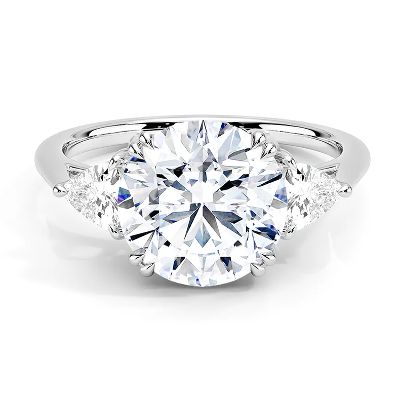 Customized Royal Blue Silver Ring