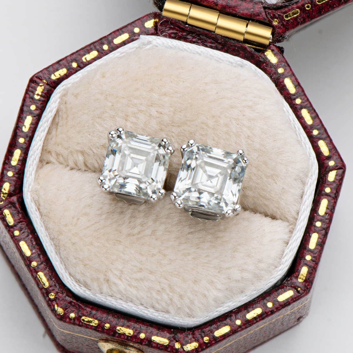 Ollie Asscher Moissanite Stud Earrings-VOOGME